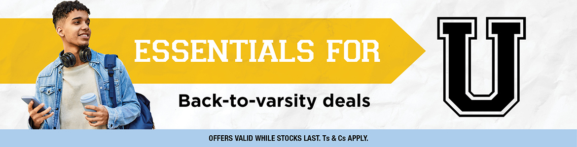 Essentials for U. Back-to-varsity deals